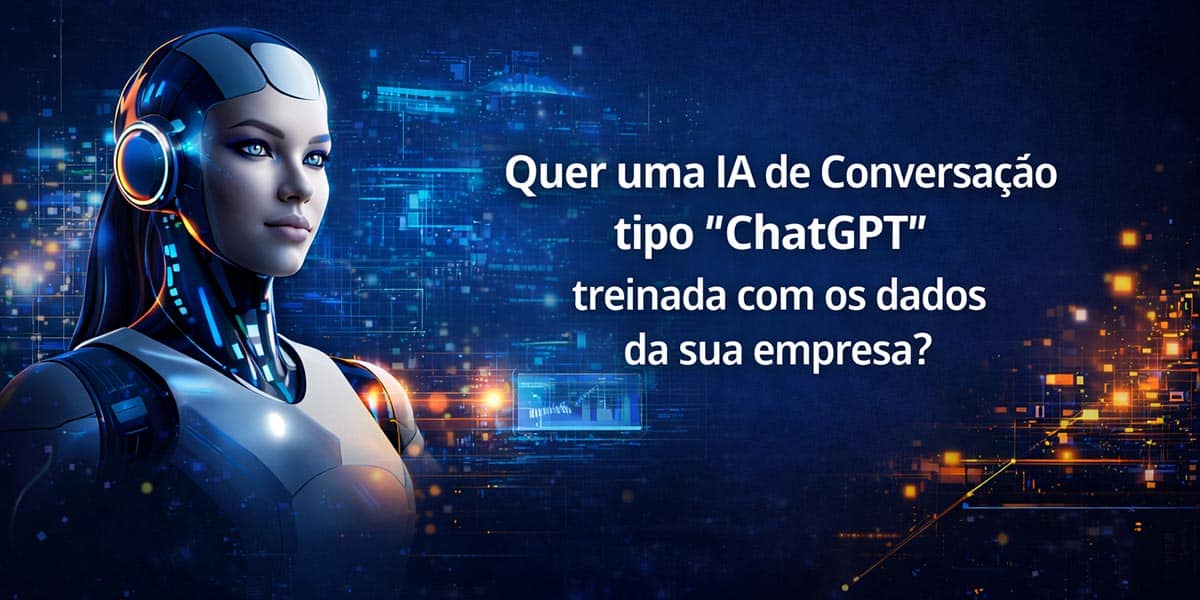 Nós desenvolvemos IA de conversação para empresas, no estilo ChatGPT: o usuário faz perguntas em linguagem natural (como se estivesse conversando com um especialista) e a IA responde de forma rápida, organizada e orientada para decisão.